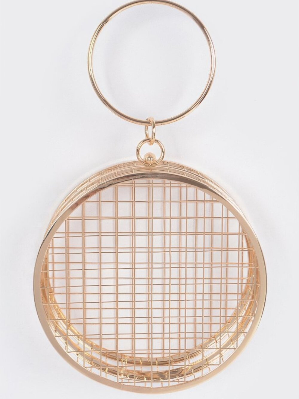 Metal Wire Round Clutch